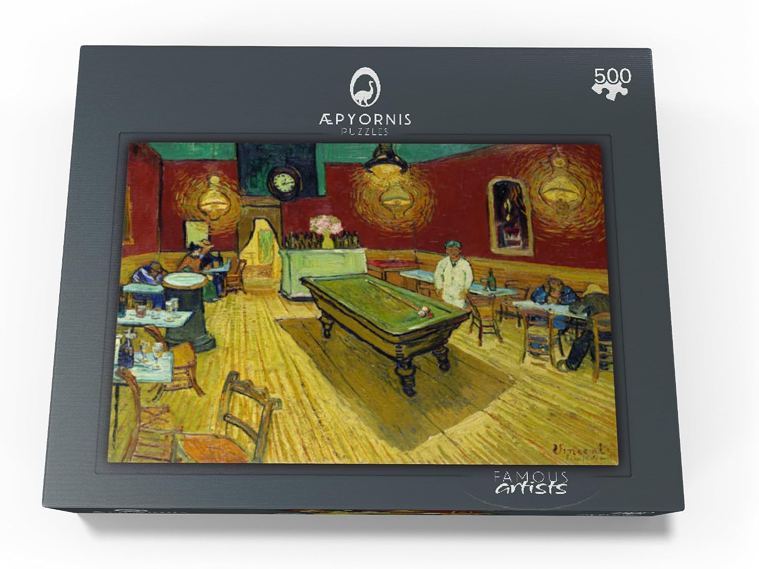 MyPuzzle Le Café De Nuit The Night Café 1888 By Vincent Van Gogh - Premium 500 Piece Jigsaw Puzzle for Adults