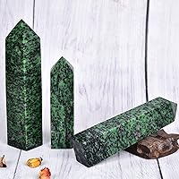 Vista 91 de JIC Gem Extra Large Rare Dendritic Jade Crystal Tower Natural Quartz Crystal Tower Point Wand Large Crystals and Stone Energy Crystal Wand Home