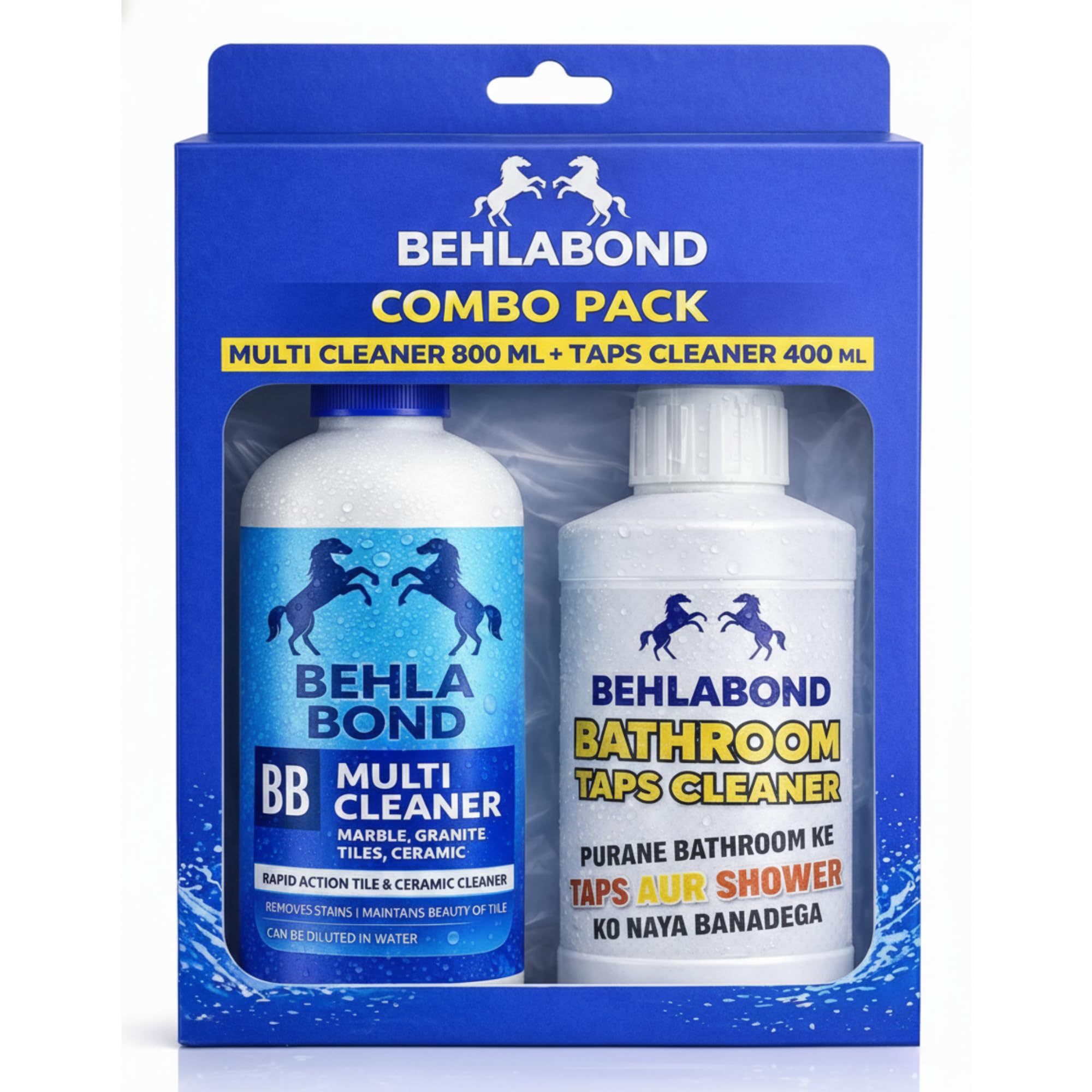 Home Cleaning Combo - Multi Surface Floor Cleaner (800ml) & Bathroom Tap & Shower Limescale Remover (400ml) - Tough Stain, Rust & Hard Water Scale Remover for Marble, Granite, Tiles & Taps-image-18