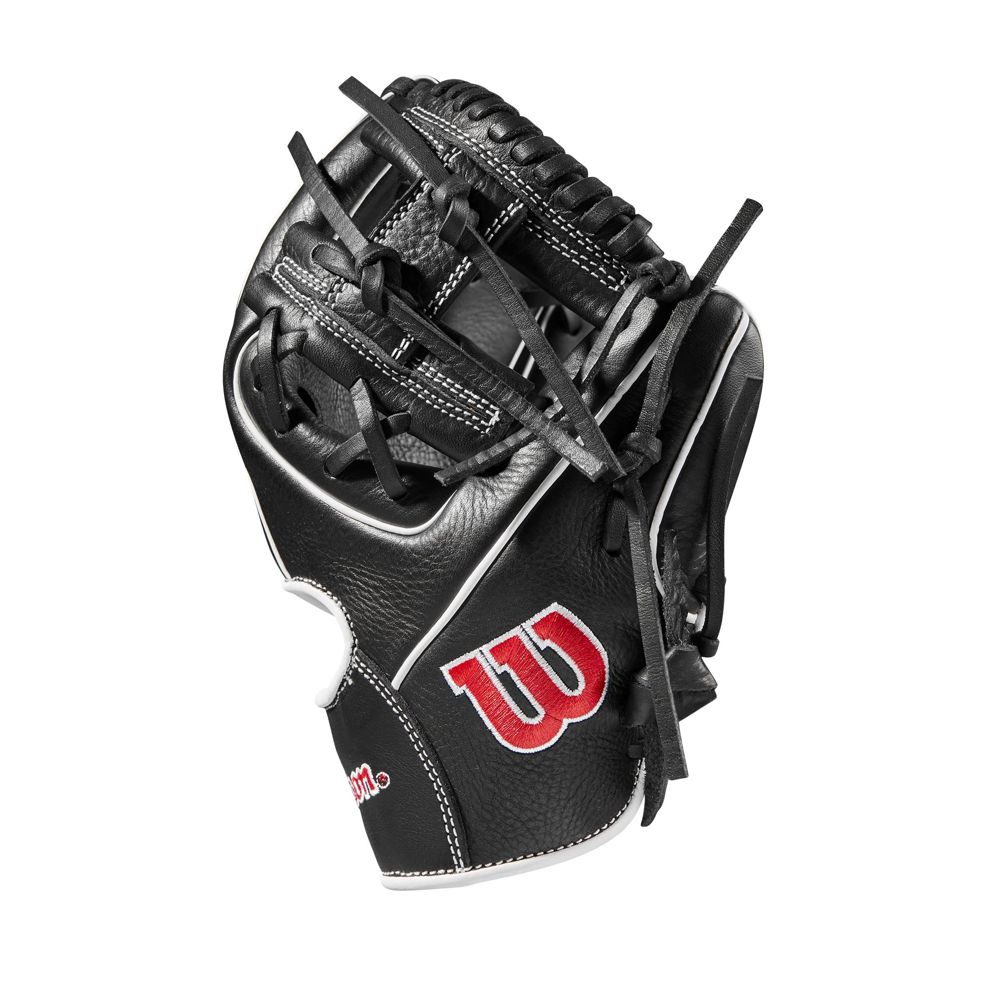 Wilson Baseball-Handschuhe, Schwarz/Rot