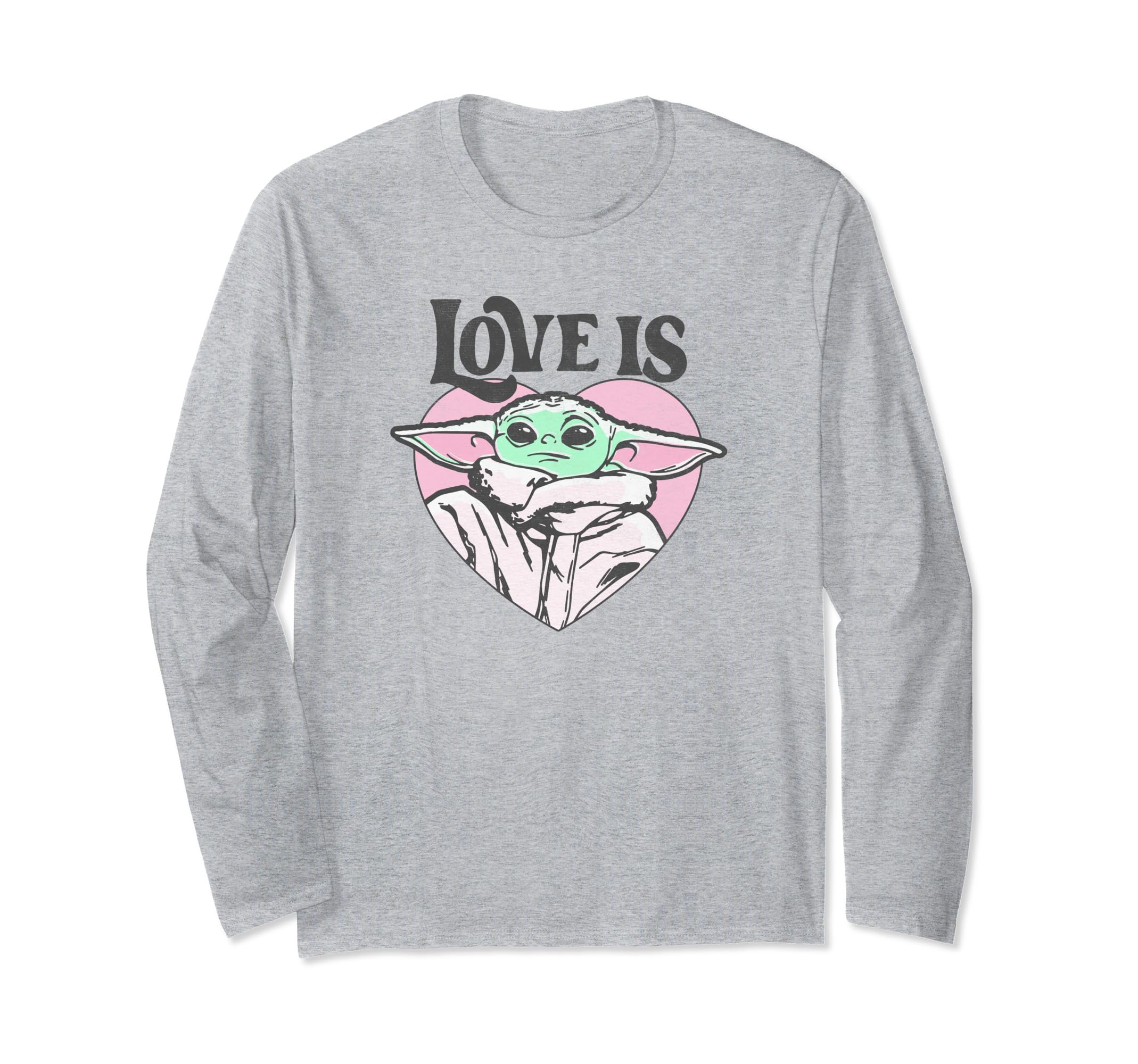 T-shirt Grogu Star Wars Mandalorian haut manches longues mode geek saint valentin