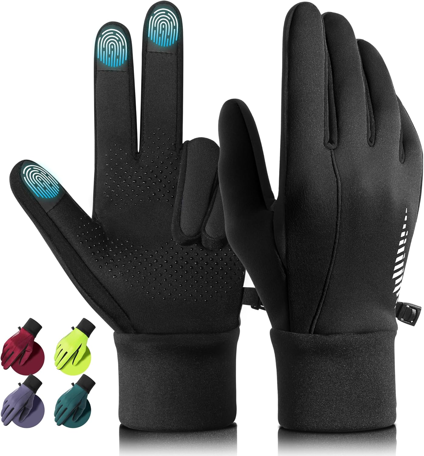 rivmount Winter Gloves Women Men for Cold Weather, Running Driving Cycling, Water-Resistant & Touch Screen, Snow Ski Gloves Liner, Warm Glove for Daily Work & Sports Outdoor rivmount Winter Gloves Women Men for Cold Weather, Running Driving Cycling, Water-Resistant & Touch Screen, Snow Ski Gloves Liner, Warm Glove for Daily Work & Sports Outdoor