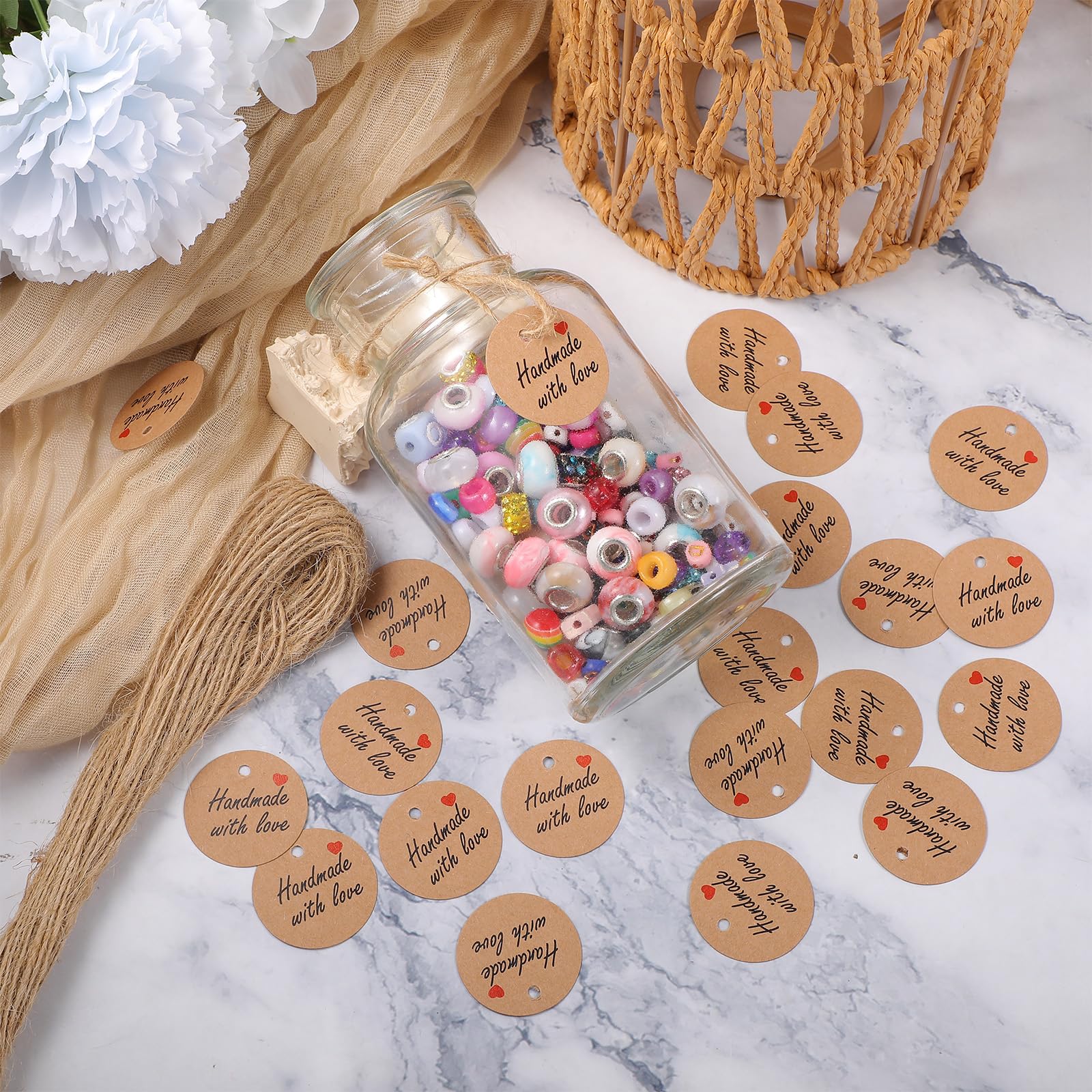 Bedankjes groeikaartje met houten labels - Bonte Raaf