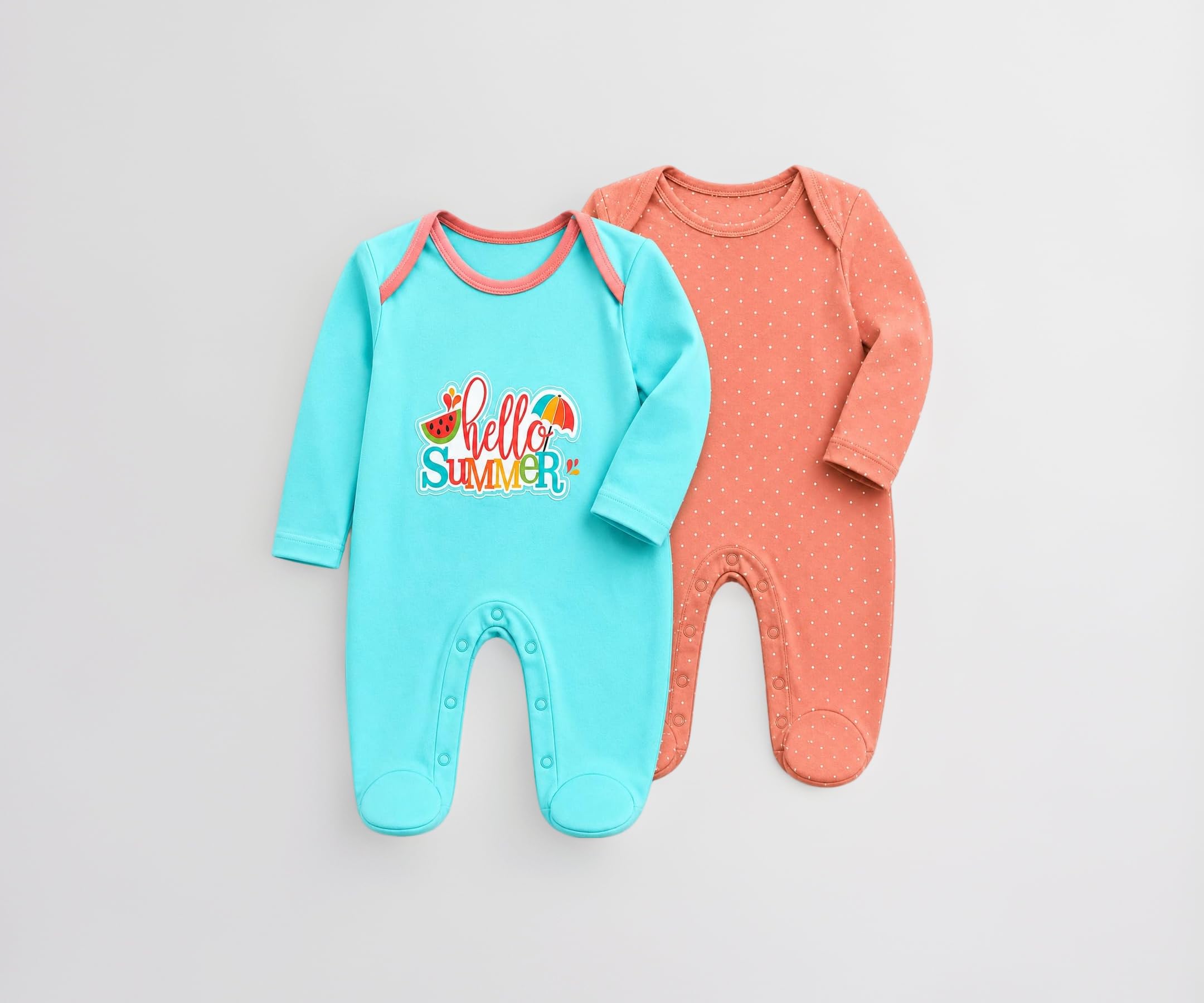 EIOยฎ 100% Cotton Rompers Sleepsuits Jumpsuit Night Suits for Infants Newborn Baby Boys & Girls