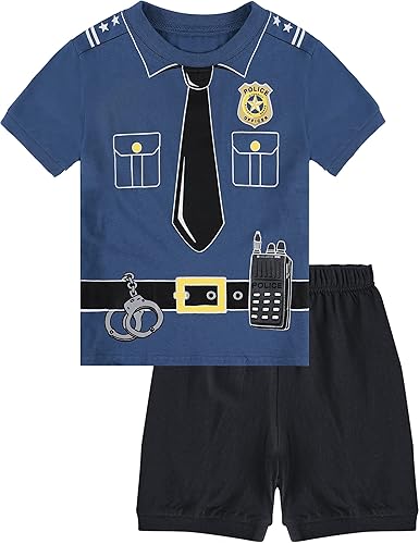 A&J DESIGN Cotton Printed Pjs for 2-14 Years Kids, 2-Piece Pajamas Set