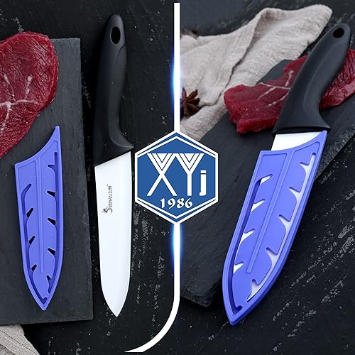 Miniatura 6 de XYJ Juego de 2 fundas de cuchillos de seguridad, protector de bordes, funda universal para cuchillos, chef, cortadora de cerámica, protector de