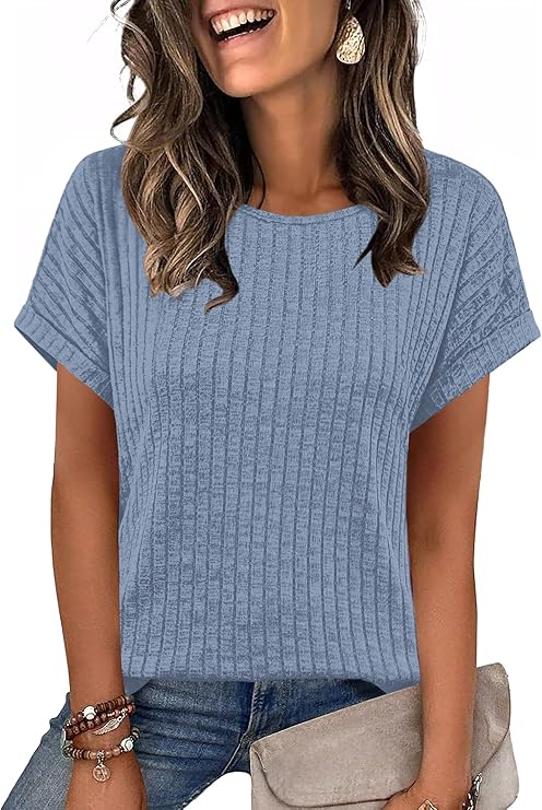 Textured Cap Sleeve Top