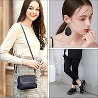 Vista 6 de Picheng Hojas de piel sintética de color liso, tela de cuero con textura de lichi, perfecta para manualidades, proyectos hechos a mano, lazos