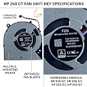 Ak tech solutions Laptop Internal CPU Fan for HP 14-ck 14-cf 14s-cf 14t-ck 14q-cs 14-cr 14g-cr 14-dk 14-dg 14s-dp HP 240 G7 240 G8 245 245 G8 246 G7 340 G5 Comes with High quality (Thermal paste) gallery image