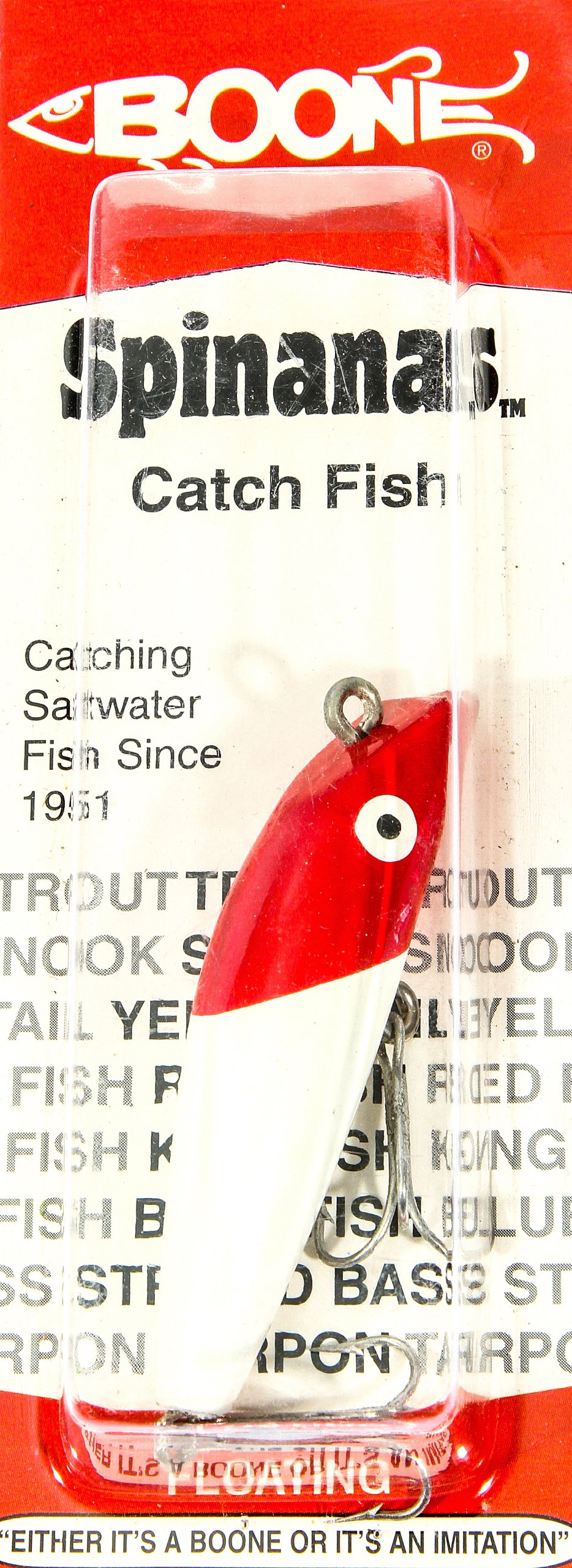 boone spinana fishing lure Boone Spinana Lure, Red/White, 3-Ounce : Amazon.sg: Sporting Goods