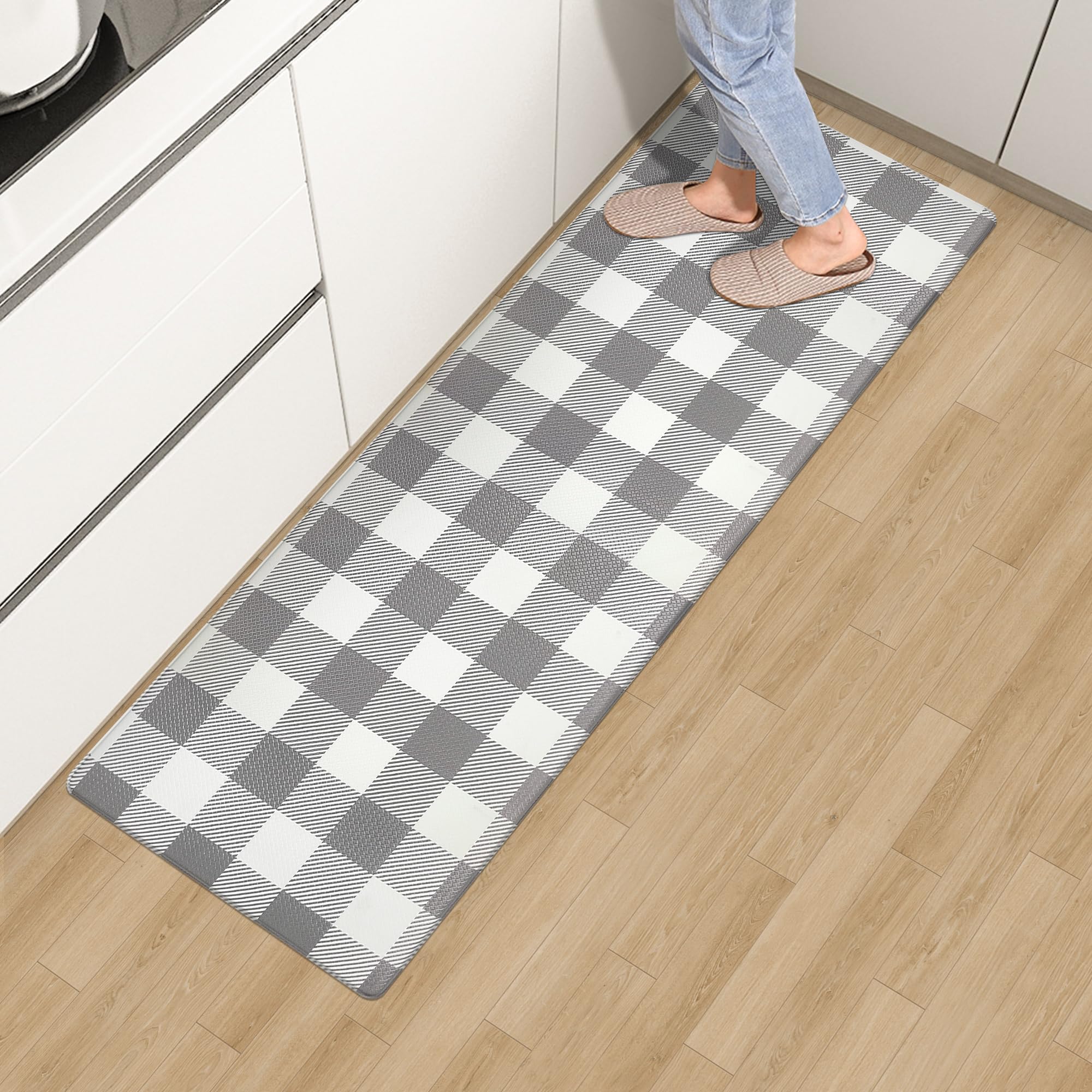 Boho Style Kitchen Rugs And Mats Set Of 2,Farmhouse Kitchen Mats For Sink,Non Slip Absorbent Stain Resistant Floor Mat For Kitchen Laundry Area Rugs Runner - View #10