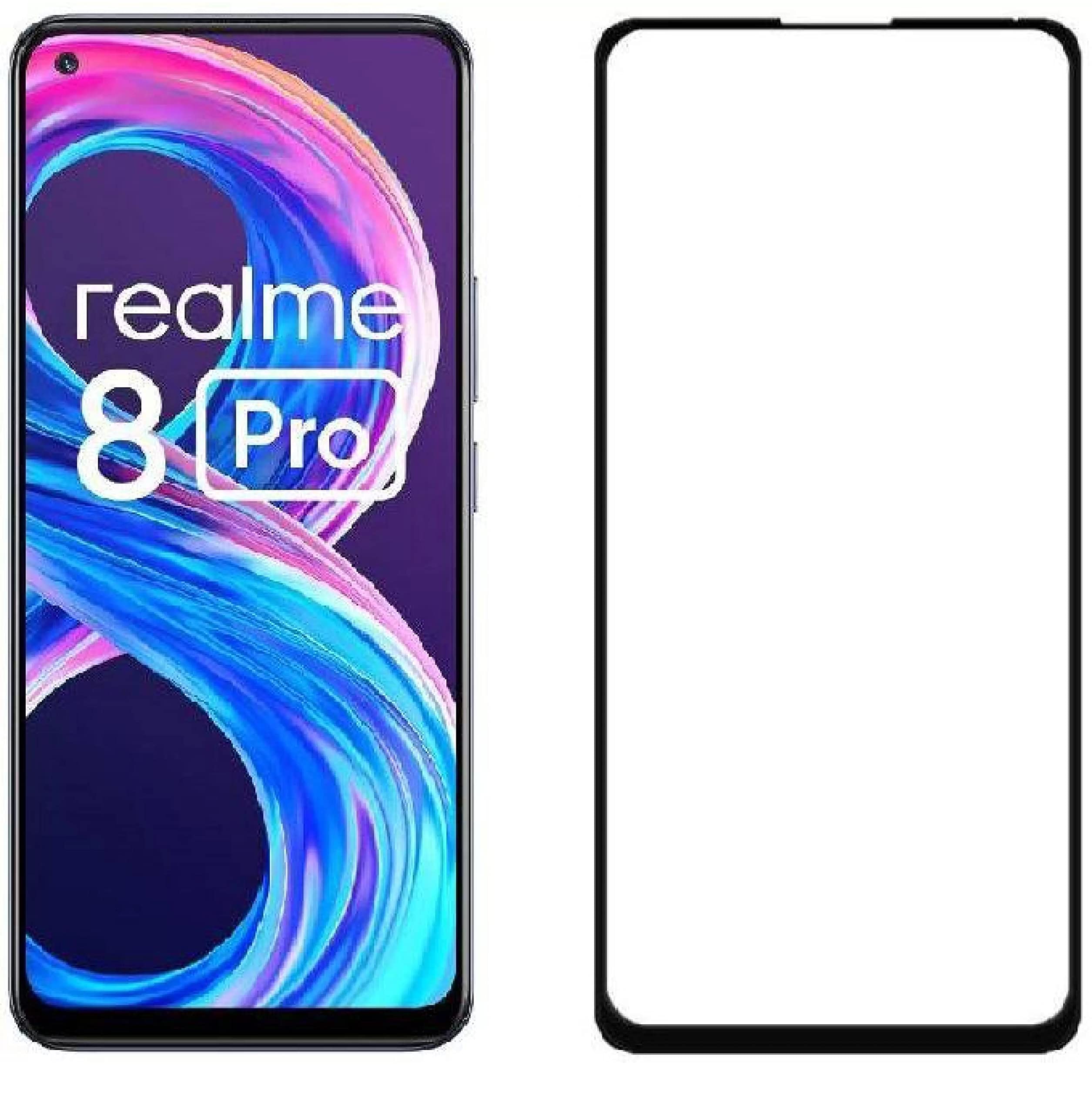 GlassUp® High Hardness Original Tempered Glass For| REALME 8 PRO/Realme 8 (with Easy Installation kit-TG90)