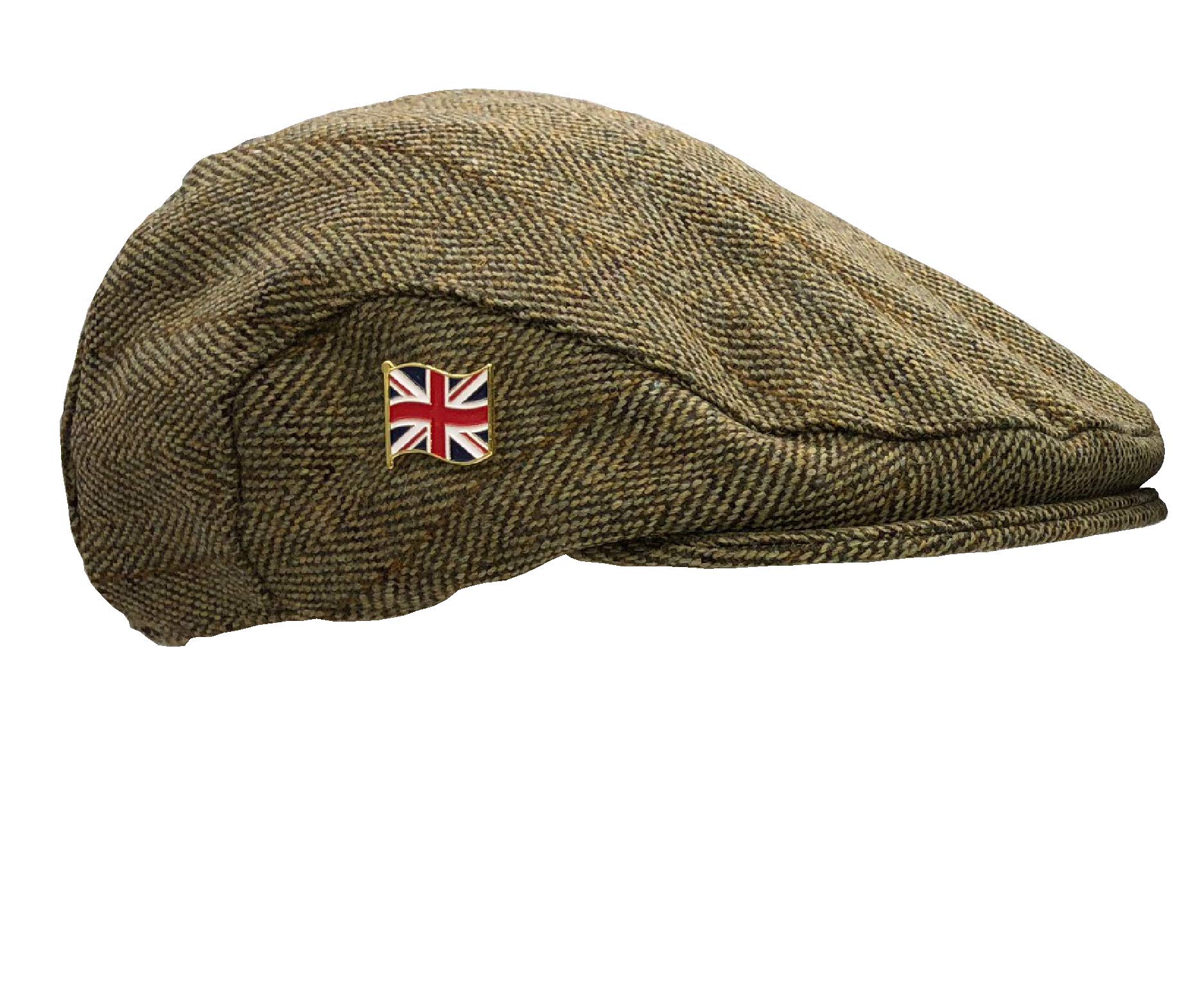 Nicky Adams Countrywear Men's Light Sage Derby Tweed Flat Cap - Premium Wool Blend Driving Hat, Newsboy Irish Beret Teflon Coated Waterproof Hunting Hat- Stylish British Design, Gatsby Fashion Made In Uk