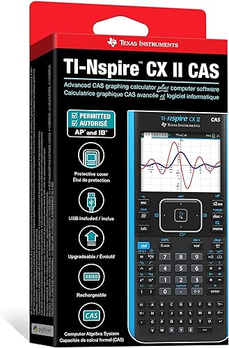 Miniatura 6 de Texas Instruments TI-Nspire CX II CAS - Calculadora graficadora a color con software para estudiantes PCMac