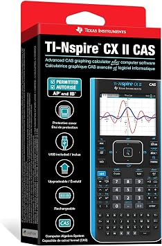Texas Instruments TI-Nspire CX II CAS Color Graphing Calculator with Student Software (PC/Mac)