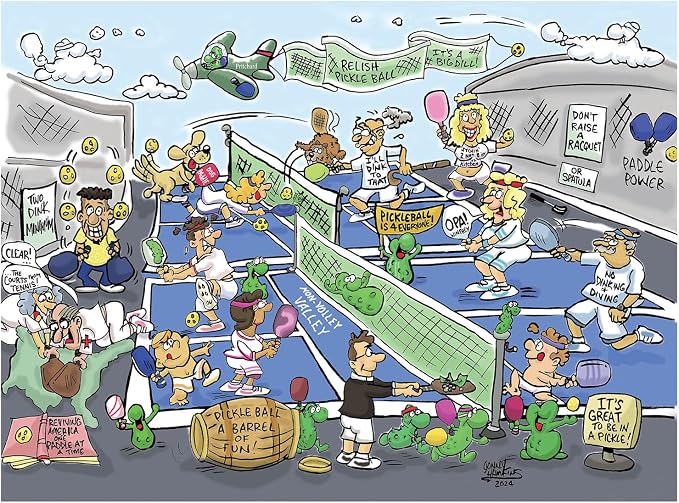 Puzzle SunsOut Pickleball Play 1000 Piezas 20 x 27 pulgadas miniatura 2