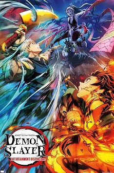 Trends International Demon Slayer - Key Visual 2 Wall Poster, 22.375" x 34", Premium Unframed Version