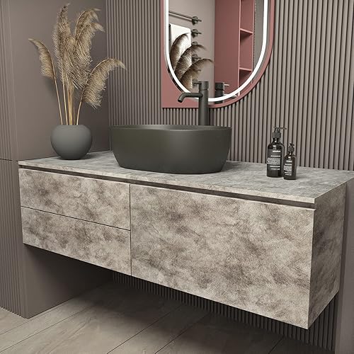 Miniatura 3 de Papel tapiz de hormigón gris para despegar y pegar, papel adhesivo de 16 x 118 pulgadas, autoadhesivo, impermeable, extraíble, textura 3D, textura