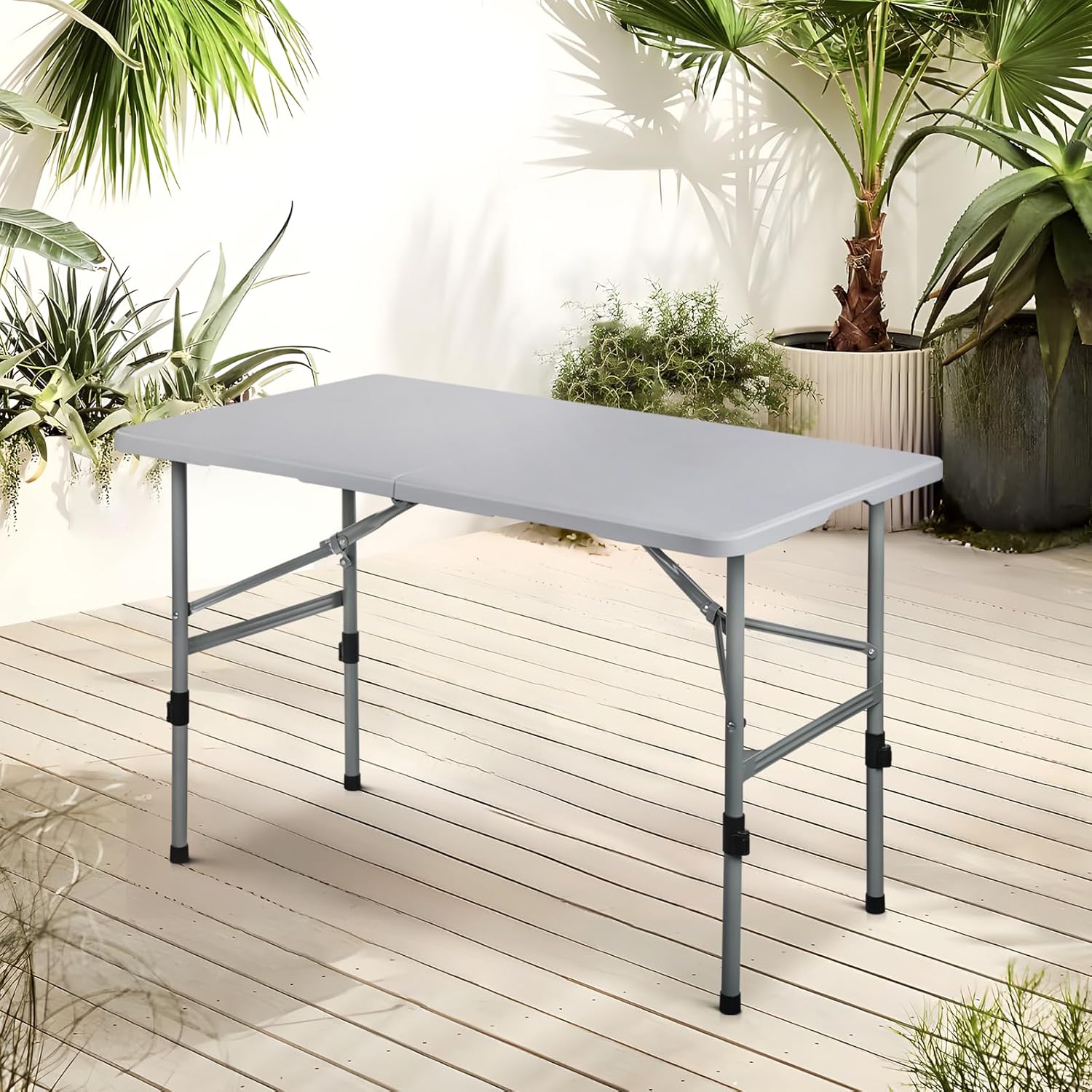 SFIHOME 4'Folding Table, Collapsible Camping Table