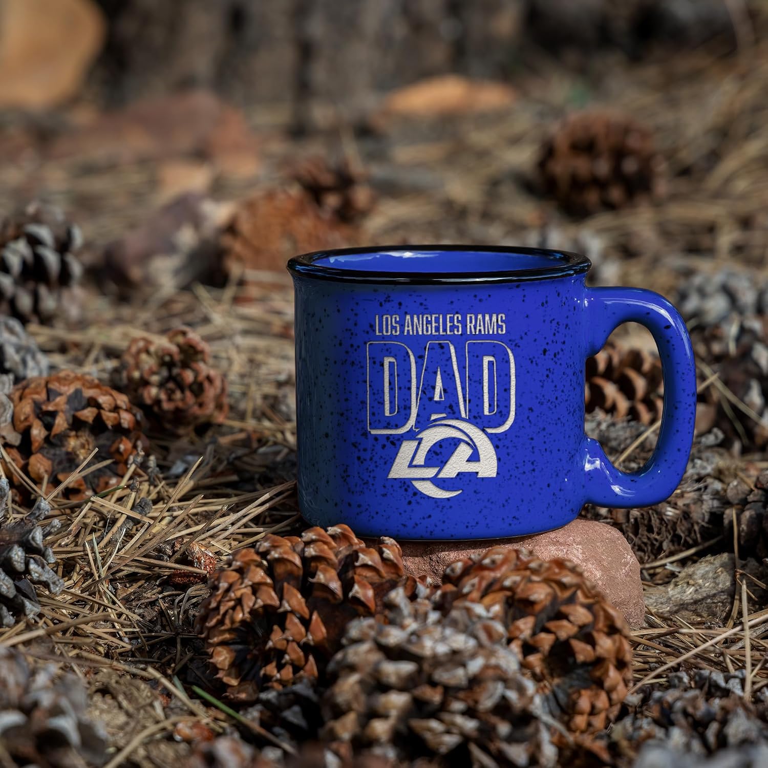 Rico Industries NFL Football Dad 12oz Laser Engraved Campfire Mug - Image 3