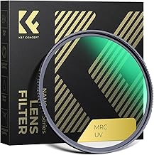 K&F Concept Filtro de protección UV MC de 2.835 in con 28 revestimientos multicapa HD/hidrofóbico/resistente a los arañazos, filtro UV ultra delgado para lente de cámara de 2.835 in