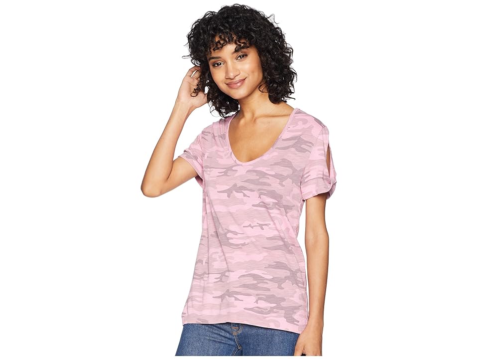 

Sanctuary Camo Twist Tee (Wild Cherry Camo) Women's T Shirt