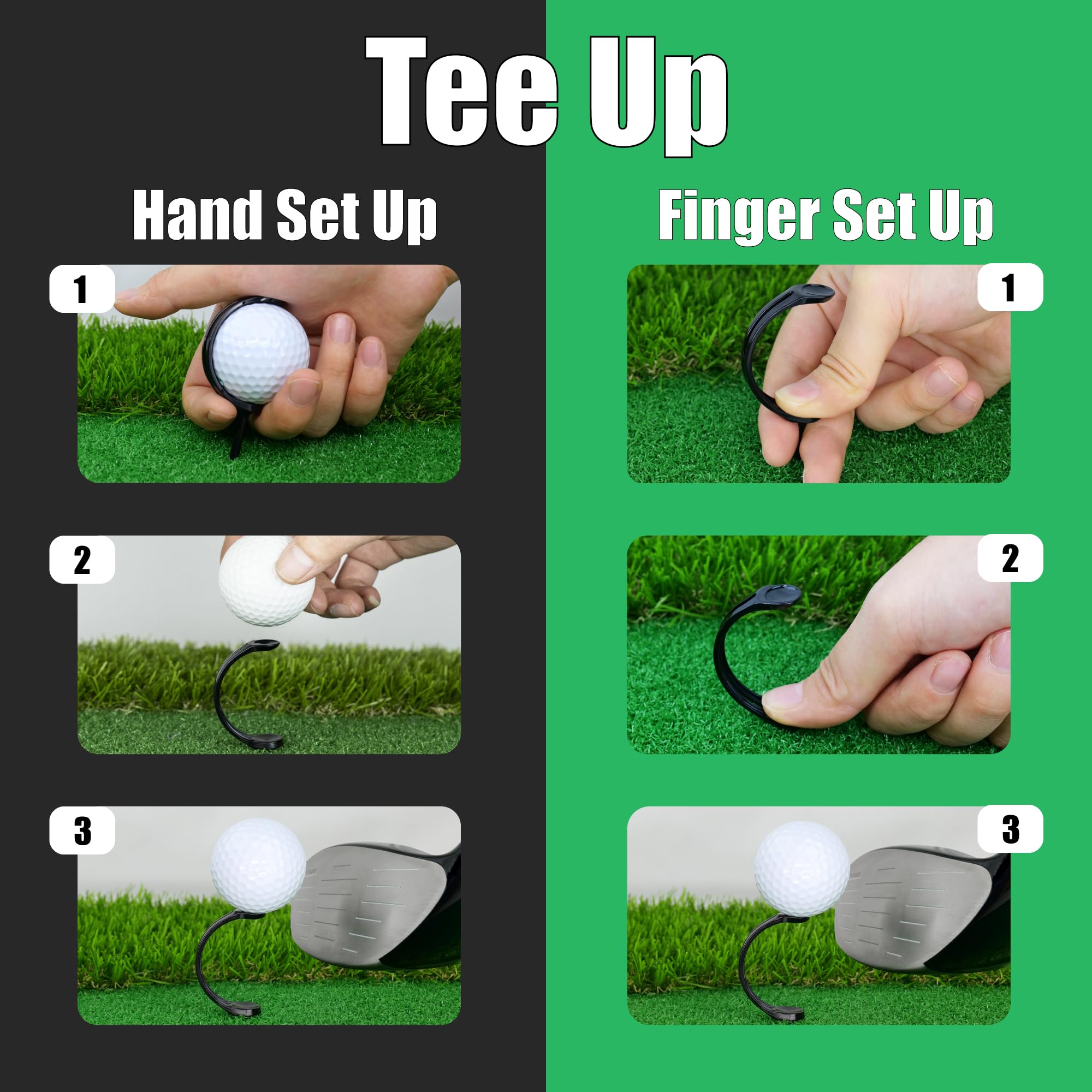 SANDIAN, Camisetas de golf de plástico, con forma semicircular, menos resistencia al contacto, mejor precisión, policarbonato irrompible, antigancho, antirebanadas, tiros más largos