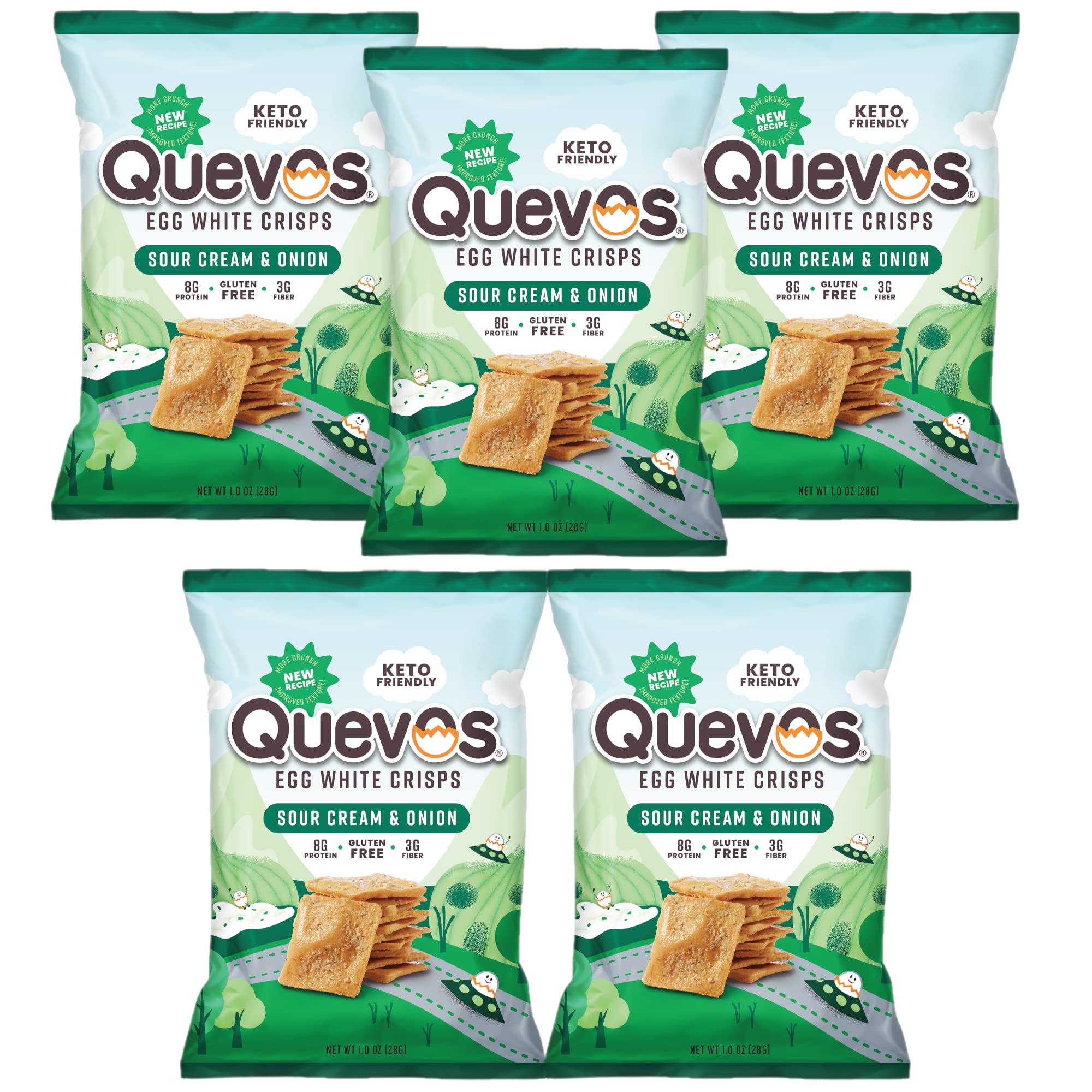 Buy Quevos Egg White Chips The Original Low Carb Egg Crisps, Crunchy