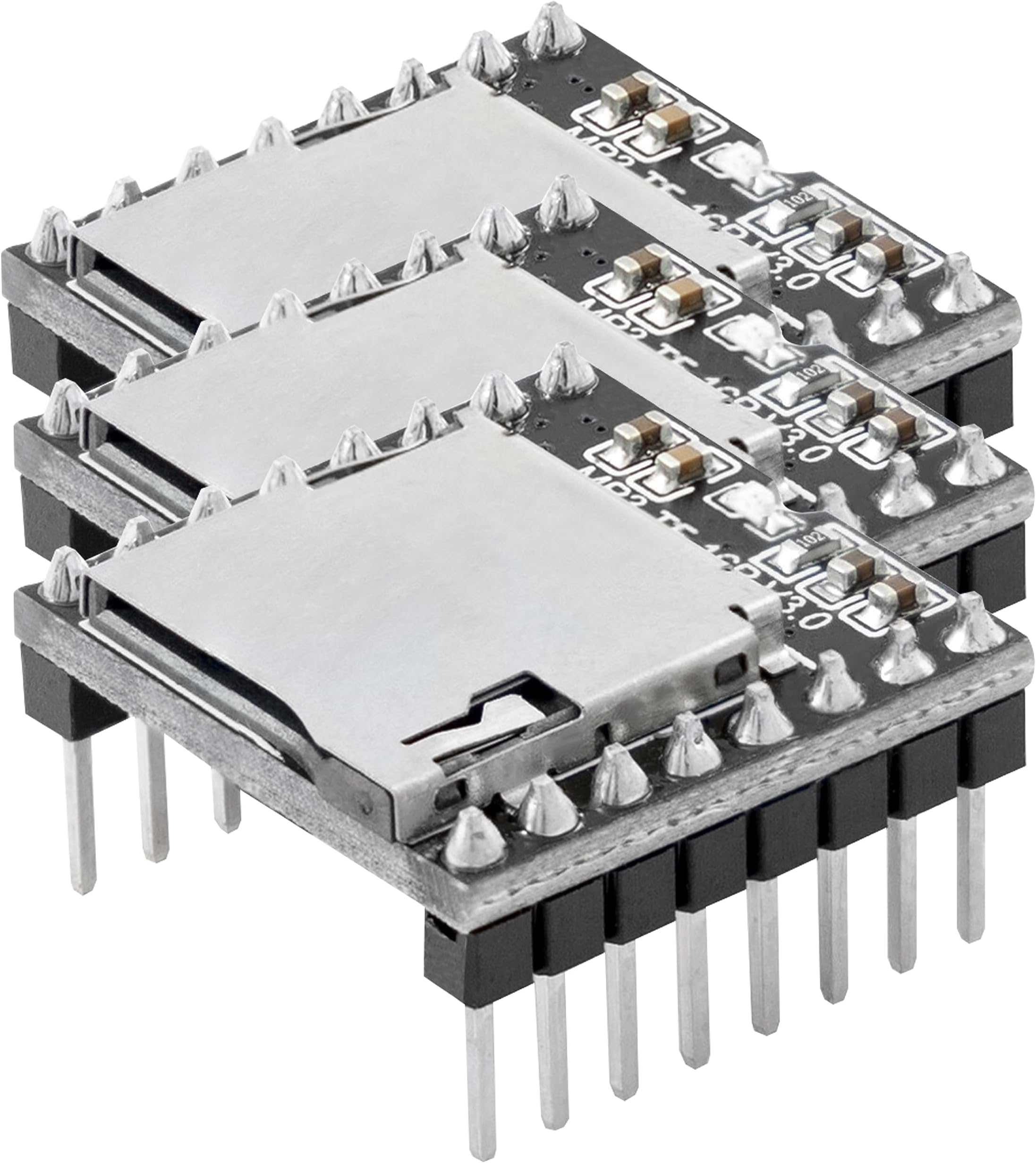 KeeYees Mini MP3 Player DFPlayer Modul mit Metallgehäuse Runde ...