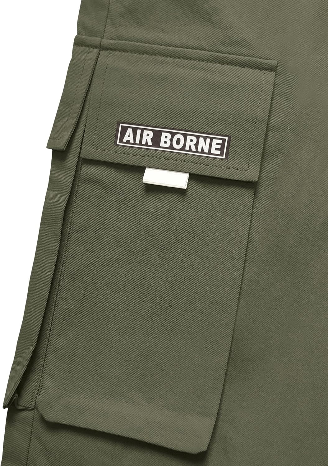 OYOANGLE Men's Casual Drawstring Elastic Waist Flap Pocket Letter Graphic Street Jogger Cargo Pants - Image 5