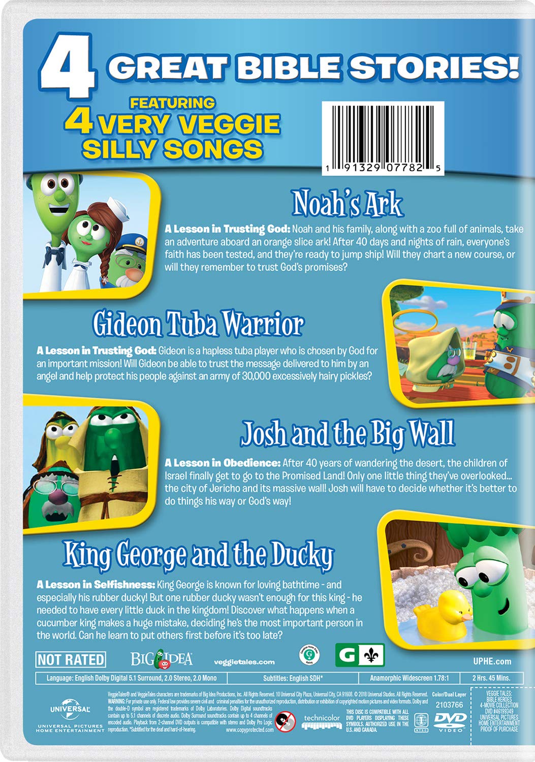 VeggieTales Bible Heroes 4Movie Collection (Noah's Ark / Gideon