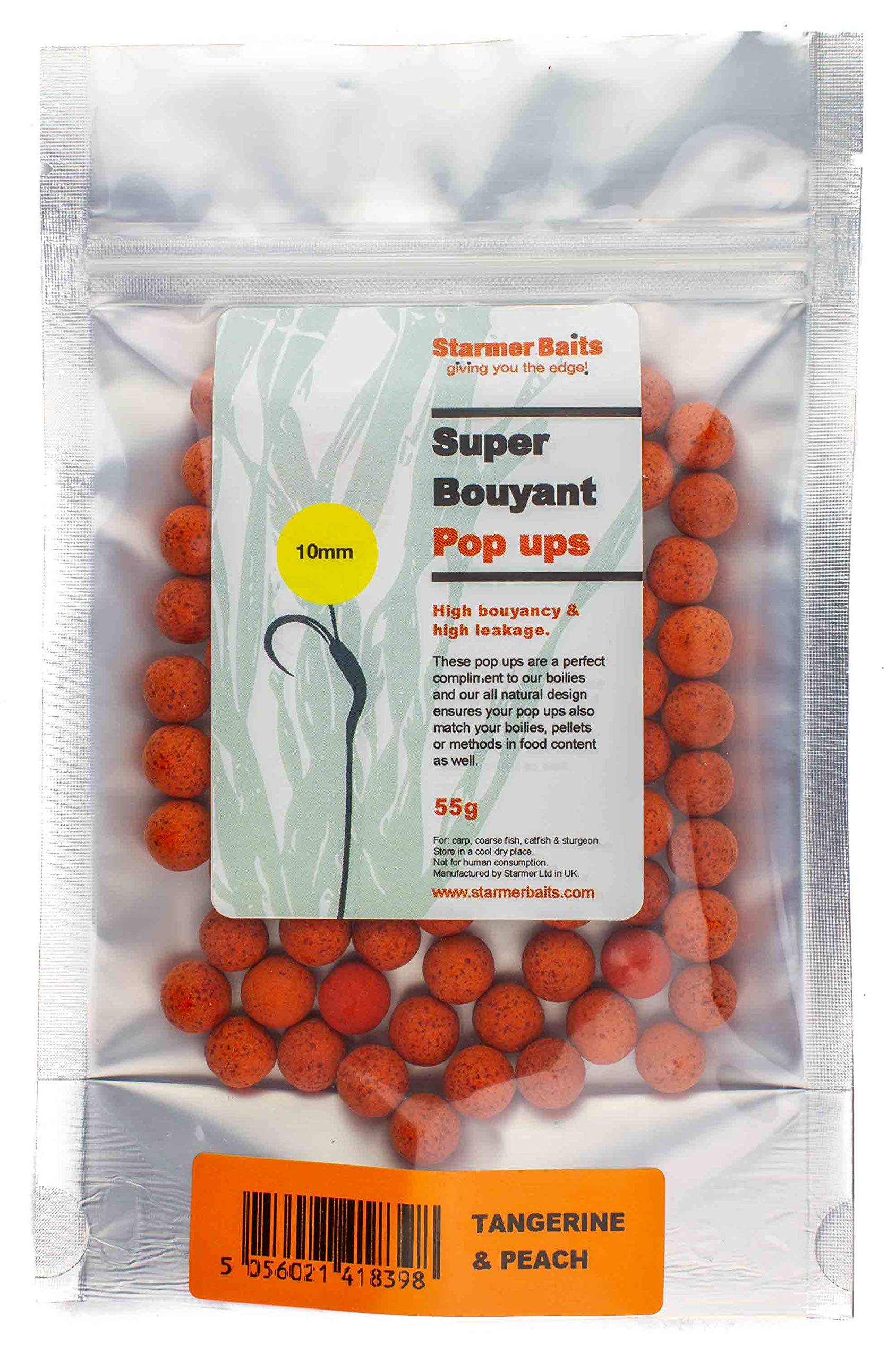 10mm High buoyancy boilie pop ups for carp & coarse fishing 55g pack