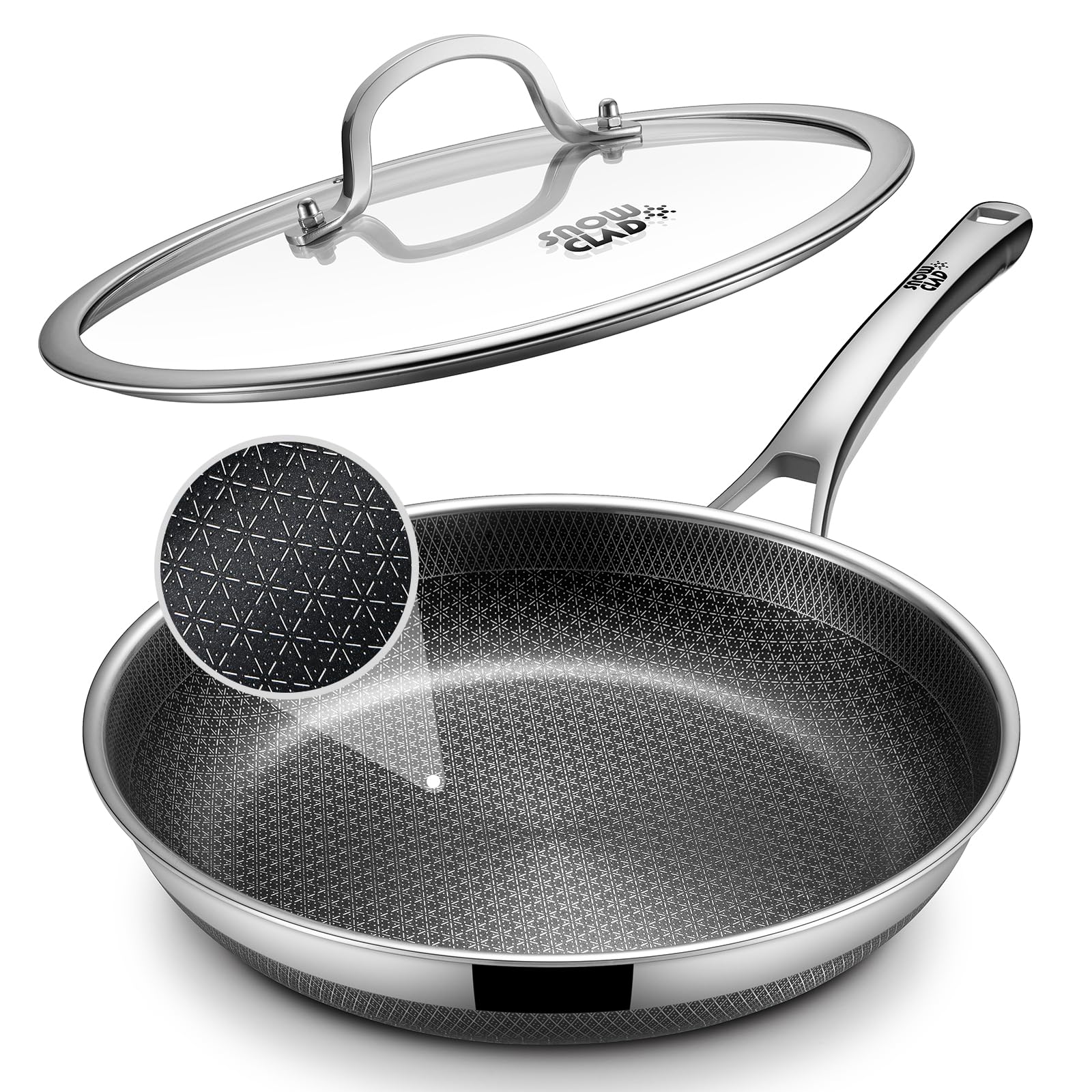 Yonida 12-inch Hybrid Fajita Pan with Lid