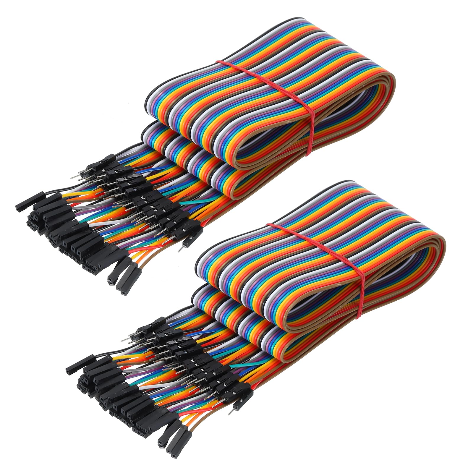 40pcs Arduino Breadboard Cable Lead 10cm 15cm 20cm 30cm 40Pcs Dupont Jumper Wires For Arduino - F/M, M/M, F/F Cables In 10/15/20/30cm Lengths Prototyping Wires - Foto 7