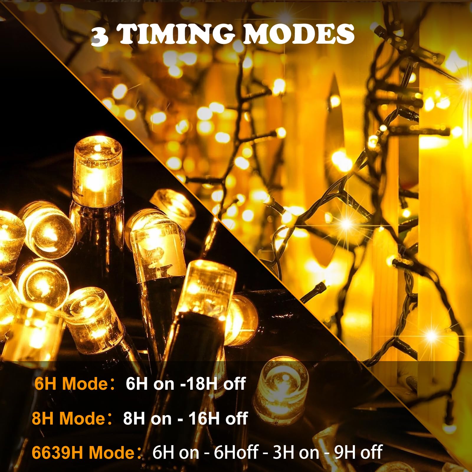 Jsdoin Christmas Tree Lights Plug in,40m 400 LED Outdoor Fairy Light Mains Powered - Image 4
