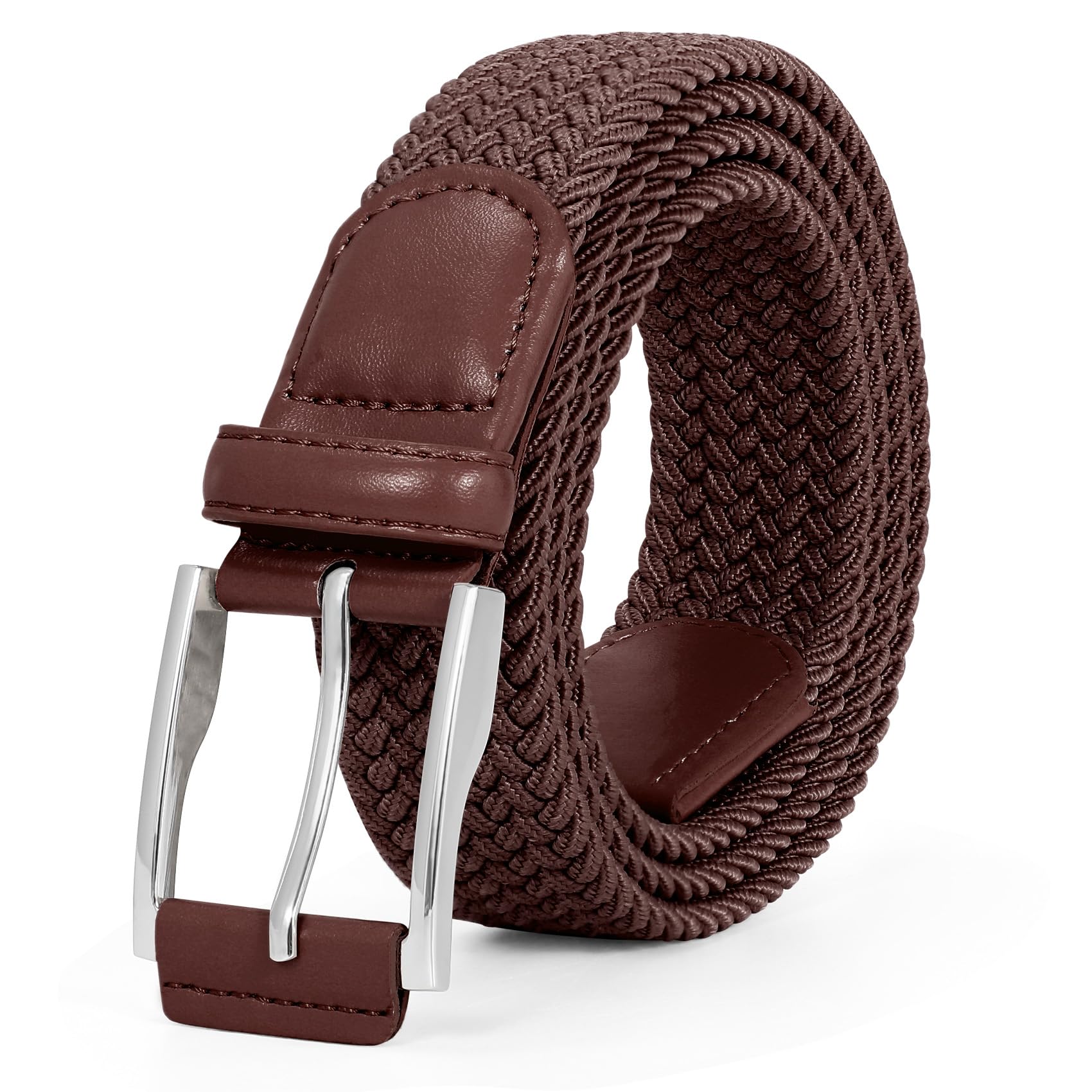 Braided Stretch Belt Mens Gift Elastic Woven Belt for Golf Casual