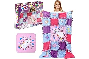 Brillant Knot a Quilt Art & Craft Activity - DIY Fleece Tie Blanket Kit