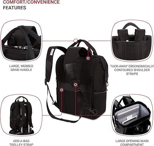 Miniatura 2 de SwissGear 3577 Mochila para portátil, color negro, 16 pulgadas, Negro -, Mochila para portátil 3577