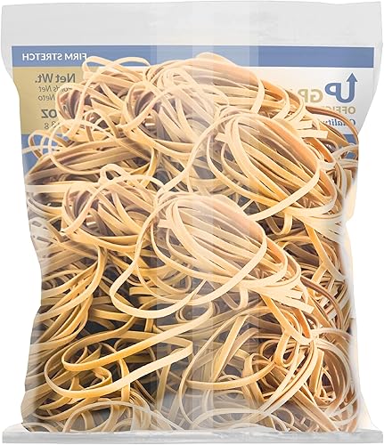 Miniatura 5 de Upgrade Office Supply UPG23732 Bandas de goma, tamaño #32 (3" x 18"), bolsa de 14 libra, crepe natural, hecho en USA