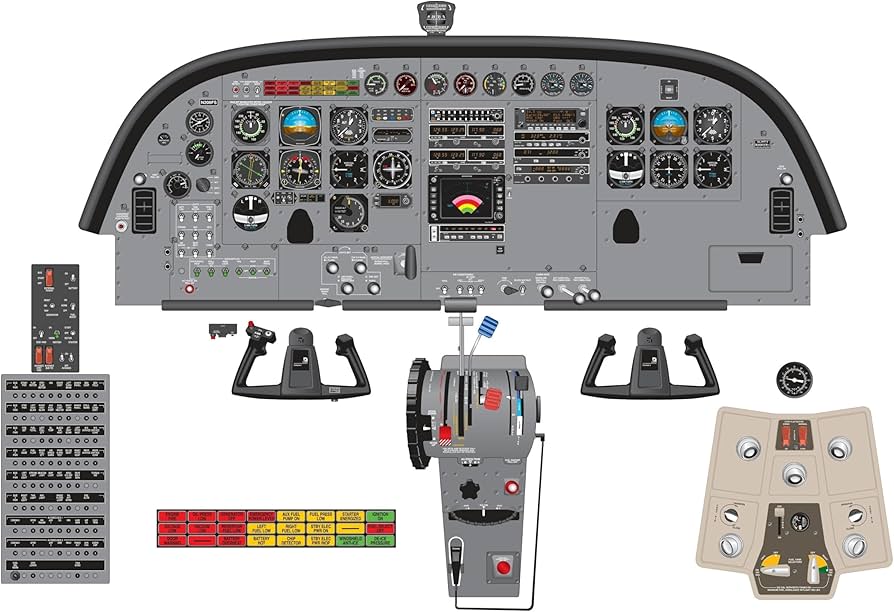 Amazon.com: Cessna Caravan Model 208 King Instrument Panel Poster