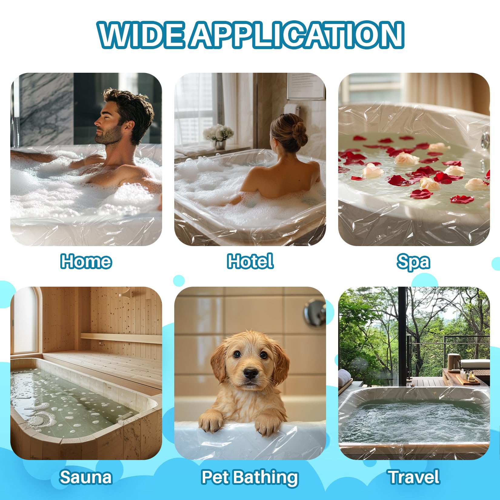 MAQIHAN Bathtub Cover - Keep Tub Clean -6