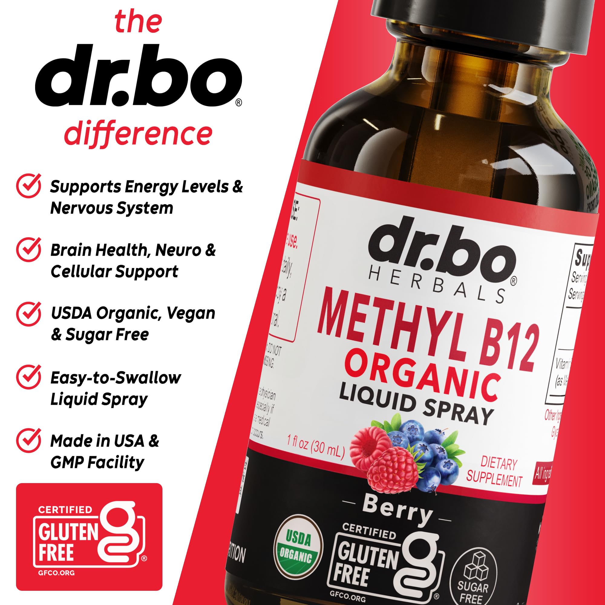 Vitamin B12 Liquid Spray Drops - Organic Liquid B12 Vitamins for Women, Men, Kids & Energy, Vegan Sublingual Methyl B 12 Spray Supplement - Organic Pure Methylcobalamin Vit B 12 Drops Vitamins 1 Fl Oz — Amazon image 4