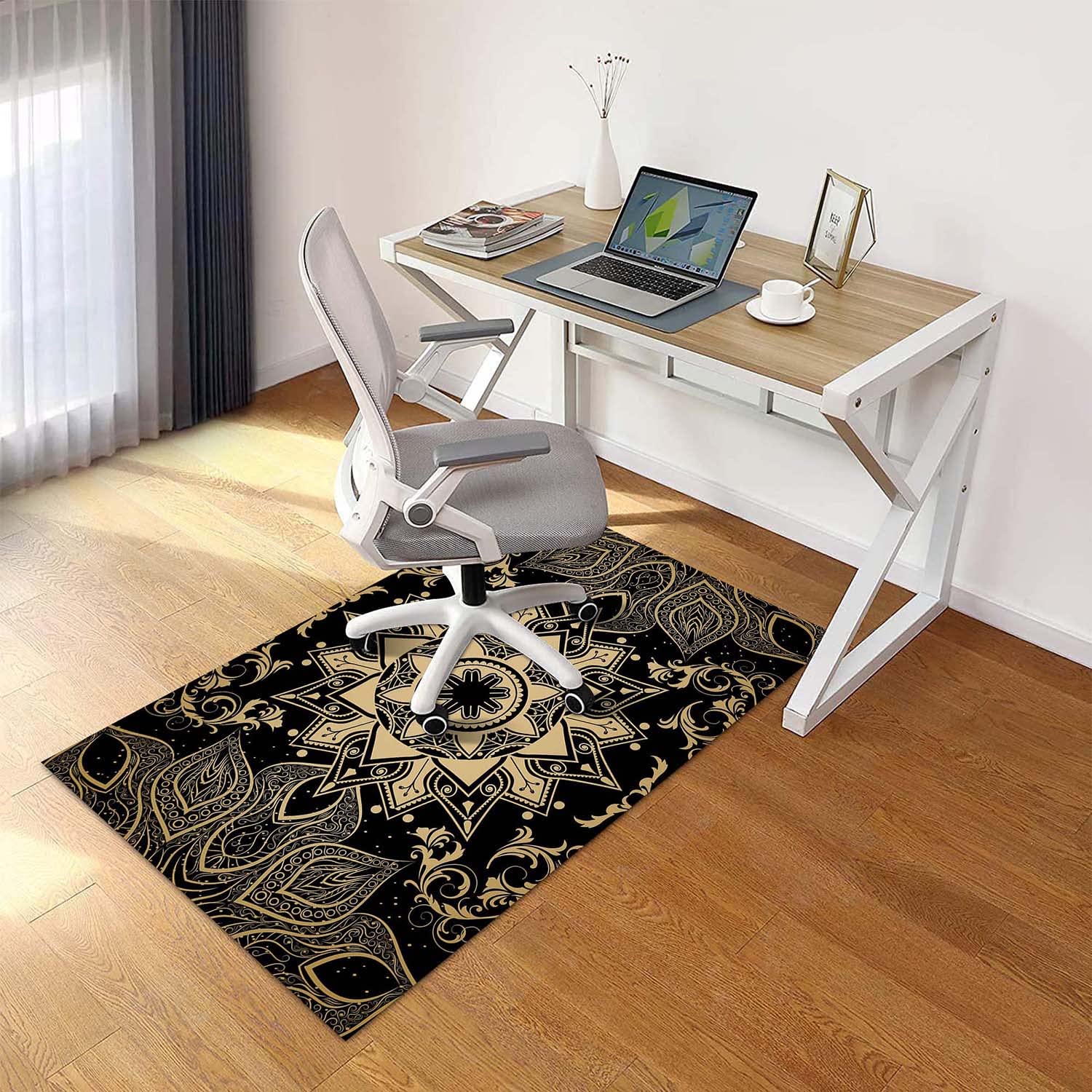 Ferocity | Personalisierte Bodenschutzmatte Bürostuhl Unterlage | MIT Foto & Text | 90X140cm | für Schreibtisch ins Büro | Kinderzimmer Spielmatte | rutschfest | Kratzfest | für Hartboden [161]
