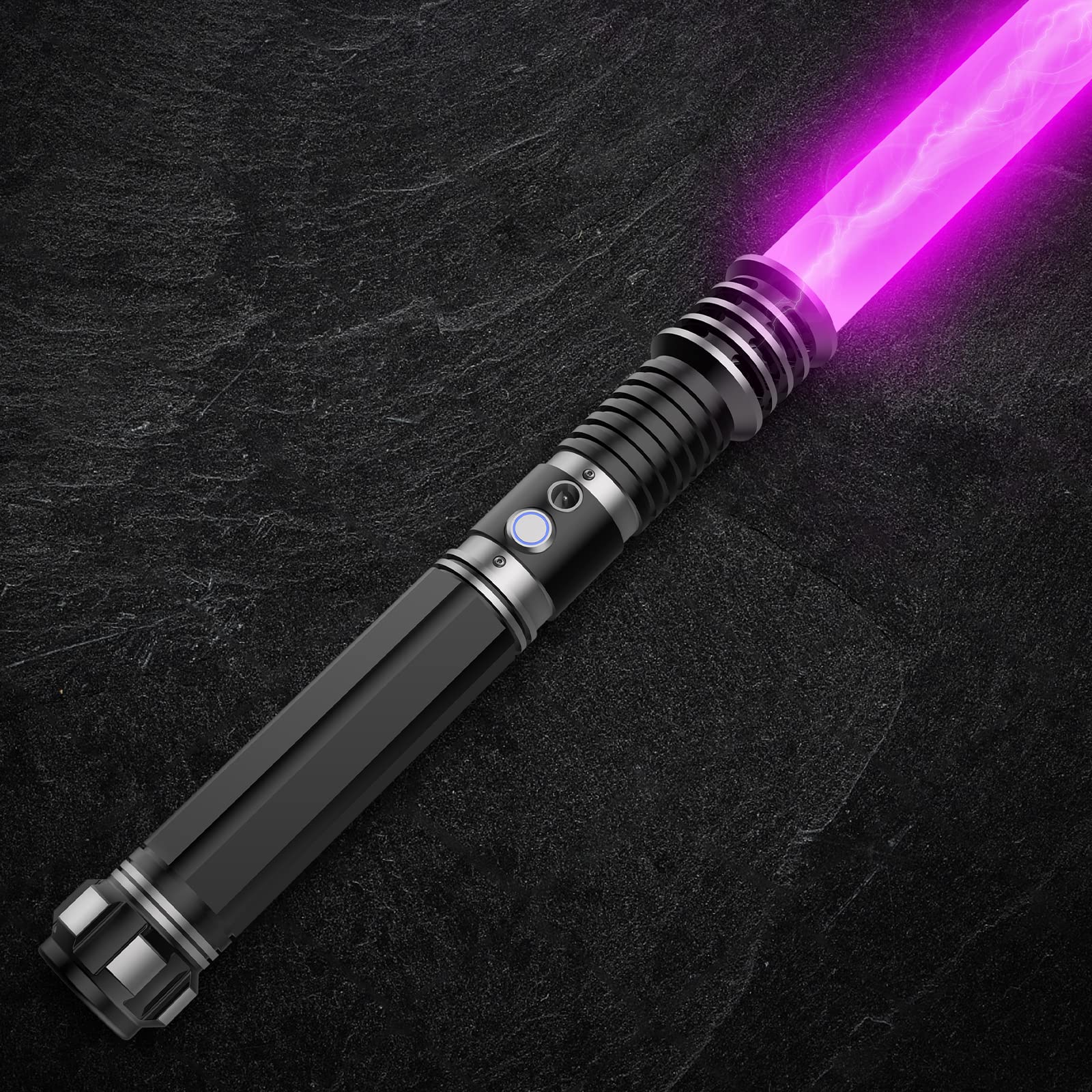 Light saber,RGB 16 Colors light sabers,Lightsaber with 16 sound modes,High sensitivity sound sensor, which emits electromagnetic sound with shaking,Heavy Dueling Light Saber Sword Toy for Adults Gift…