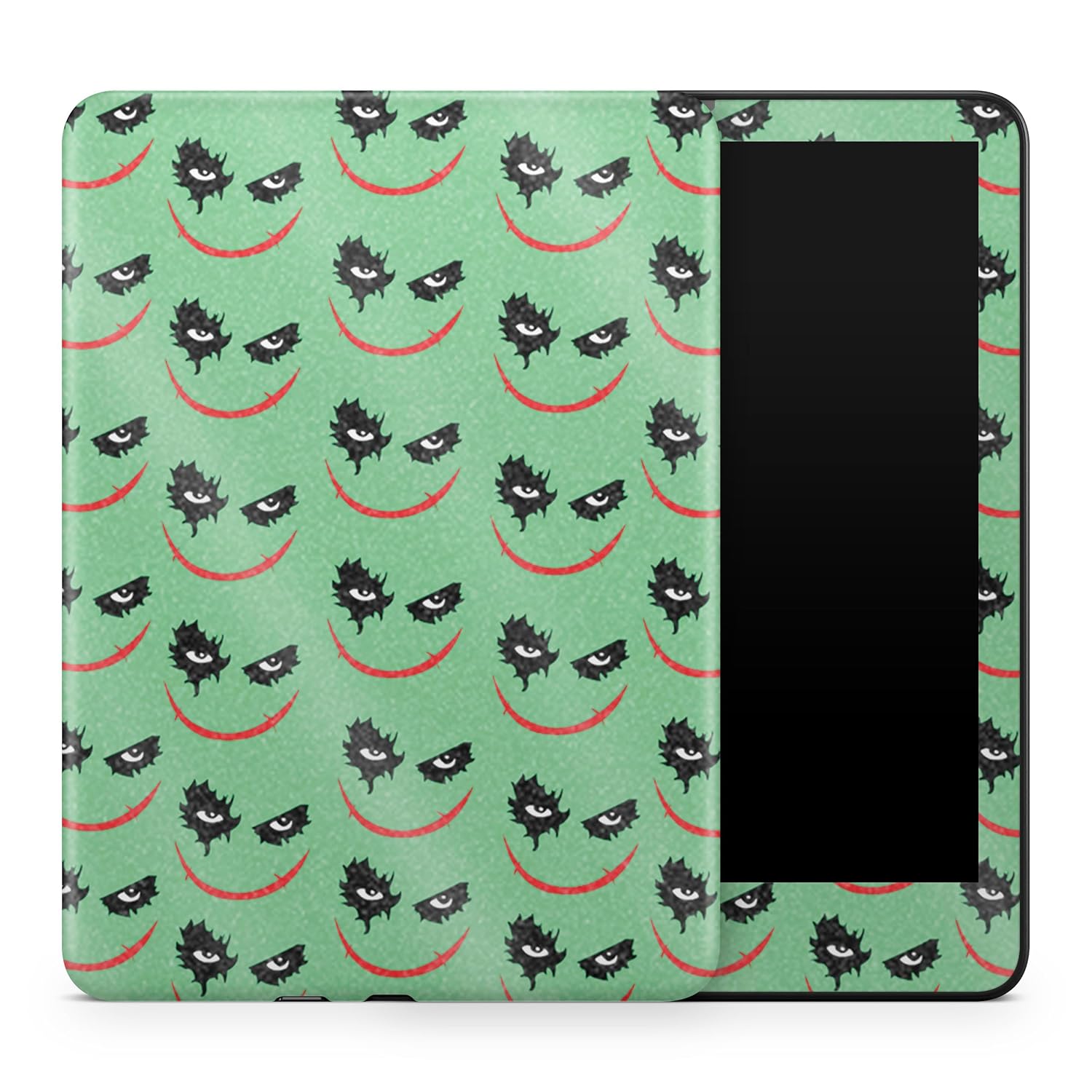 Glossy Glitter Tablet Skin Compatible with Amazon Kindle Colorsoft (2024) - Why So Serious - Premium 3M Vinyl Protective Wrap Decal Cover - Easy to Apply | Crafted in The USA by MightySkins