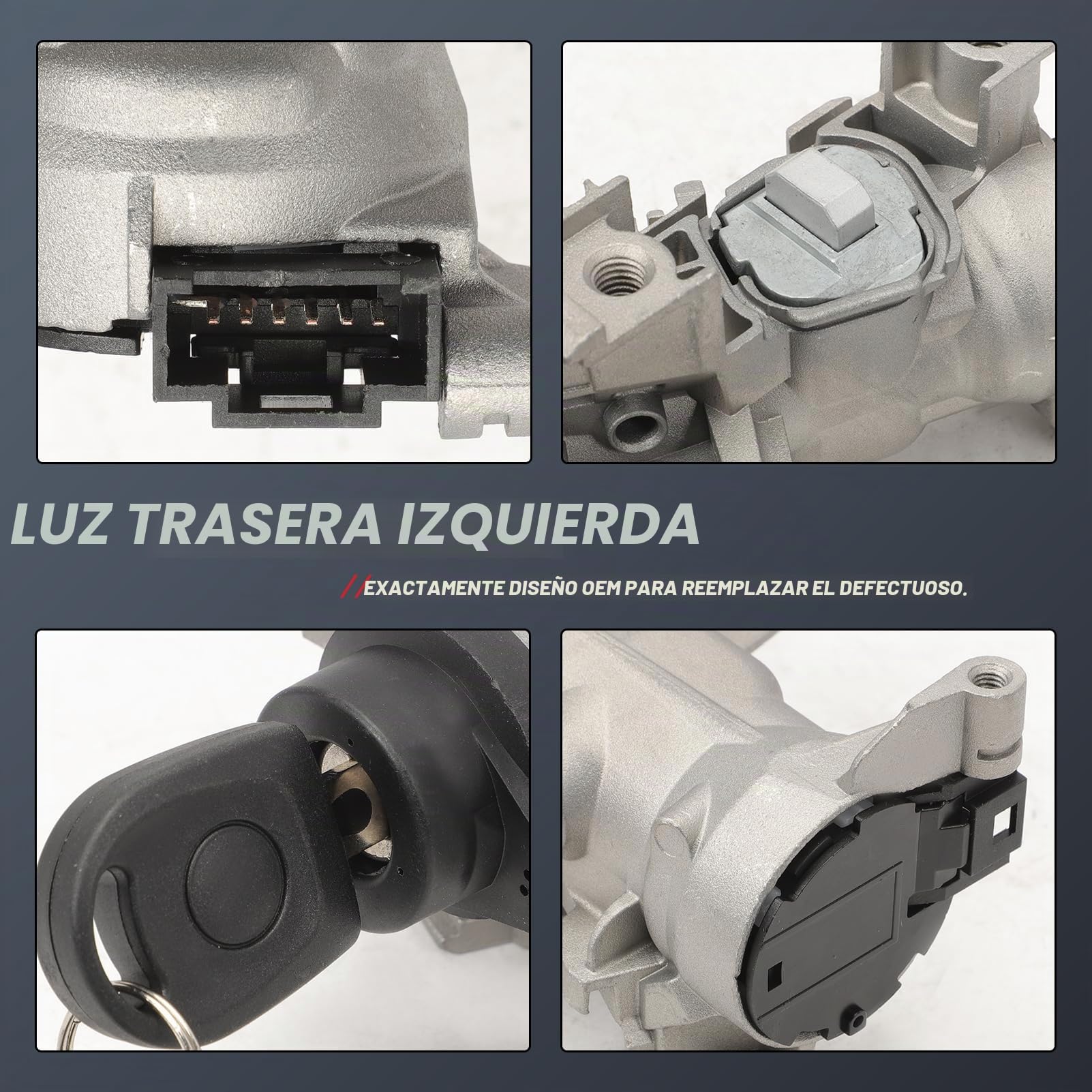 Interruptor de encendido con llave y mando a distancia para A3 Q3 TT Seat Altea Leon Beetle Golf 5 1K0905851B 1K0905865 Cerradura encendido
