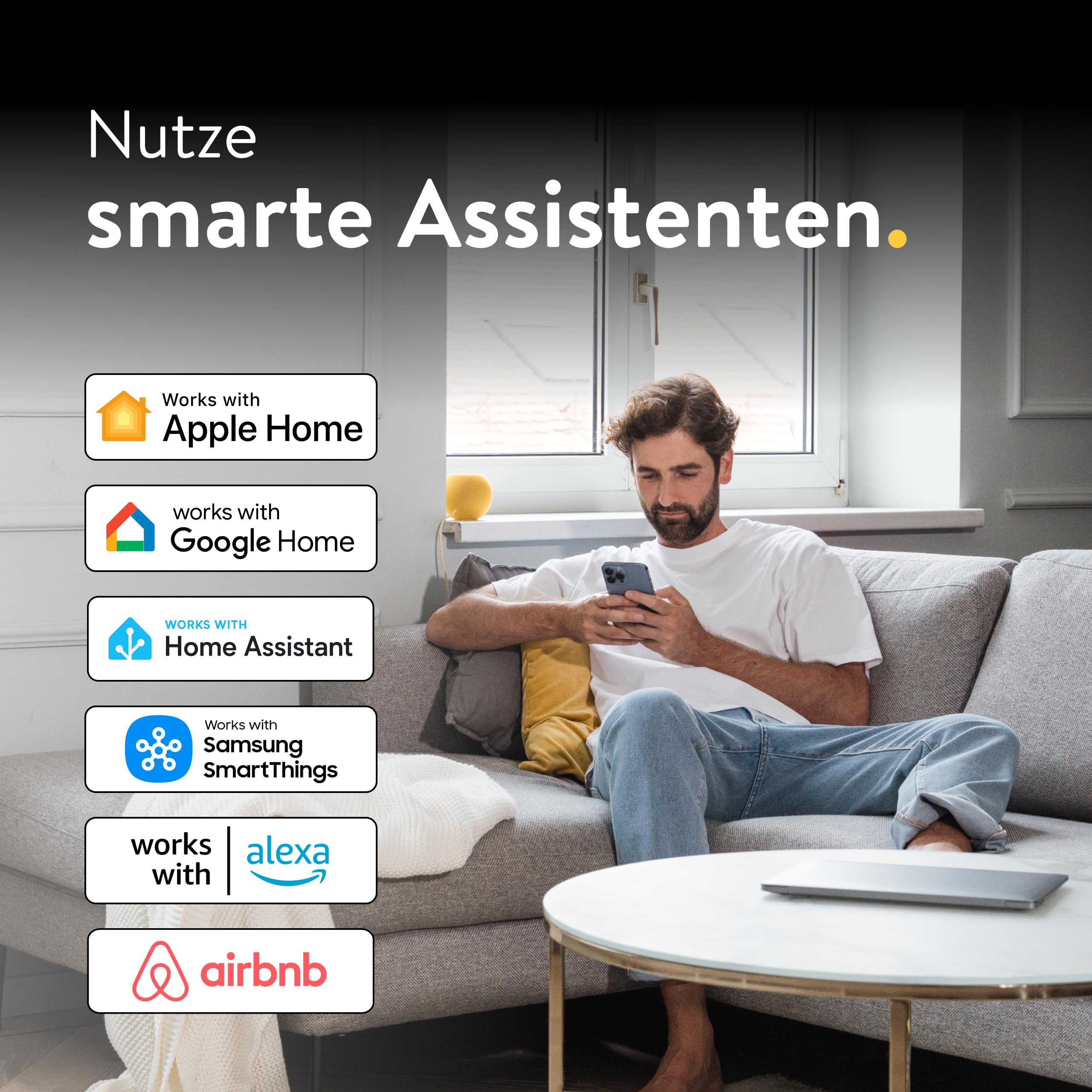 Nuki Bridge mit WLAN, 24/7 Kontrolle für Opener, Tür jederzeit von überall aus der Ferne entsperren, mit Nuki Web verbinden und Integrationen wie Amazon Alexa, Airbnb, Google Home, Smart Things nutzen
