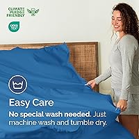 Vista 269 de Sábana encimera de bolsillo profundo, más suave que el algodón egipcio, 1 sábana encimera para colchón tamaño Queen