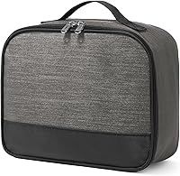 Vista 1 de Lonchera para hombres – Bolsa de almuerzo reutilizable para hombres adultos y mujeres – Lonchera aislada para oficina, senderismo, campamento (gris)