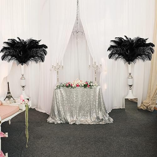 Miniatura 5 de 30 plumas de avestruz naturales grandes de 18 a 20 pulgadas a granel para centros de mesa de boda, centros de mesa, decoración del hogar, arreglo
